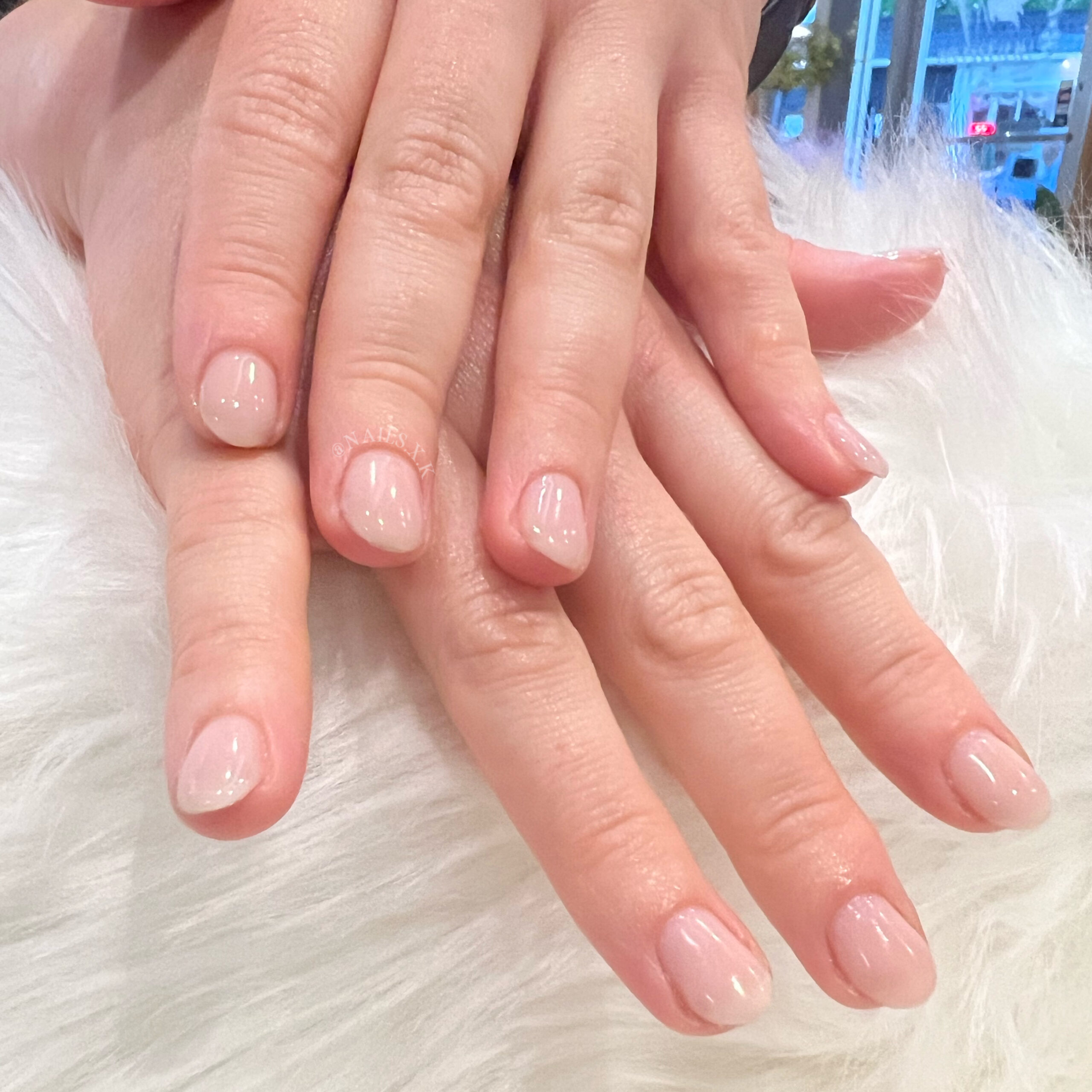 Nude gel manicure. Nails by K